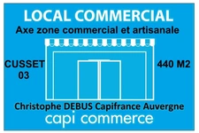 Local, magasin à louer 440 M2 proche de VICHY Zone commerciale de CARREFOUR CUSSET (03)