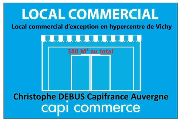  À LOUER – Local commercial d’exception en hypercentre de Vichy (03200) ALLIER