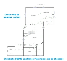 Maison à vendre centre-ville de GANNAT (03)