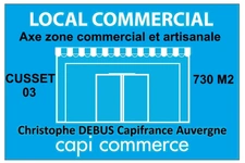 Local, magasin 730 M2 à louer proche de VICHY Zone commerciale de CARREFOUR CUSSET (03)
