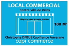 À louer : Boutique de prestige au cœur du centre-villle et historique de Vichy (03200)
