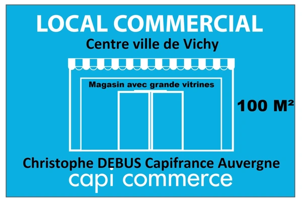 À louer : Boutique de prestige au cœur du centre-villle et historique de Vichy (03200)