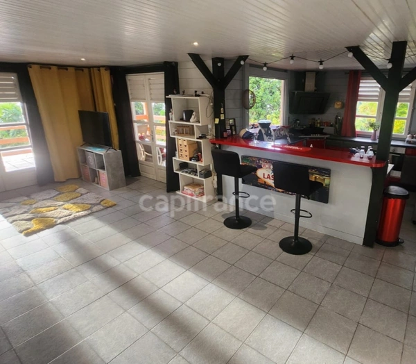 SUR LES HAUTEURS DE STE LUCE-UNE RESIDENCE DE 5 APPARTEMENTS- PISCINE- VUE MER DES CARAIBES 
