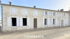 Maison charentaise en pierre à rénover - 9 pièces - 190 m² habitables - 5 chambres - Dépendances & Grenier Réhabilitable - MORAGNE (17)
