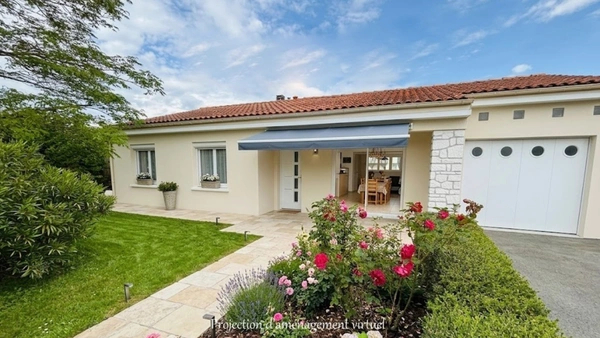 Maison familiale  - 4 chambres, 102 m² habitables avec garage - appentis et jardin sur un terrain 900 m² 