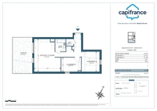 Appartement T3 de 68m² en rez de jardin -  BRENTHONNE (74)