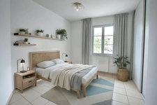 Maison de plain-pied lumineuse dans un village côtier prisé, à 5 min de La Rochelle et de l’île de Ré. Calme, jardin, 4 chambres. Coup de cœur assuré.