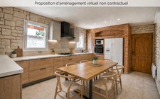 Marsilly – Maison à vendre de plain-pied au calme avec beau jardin arboré, 4 chambres, sur parcelle de 700m²