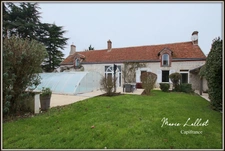 Property Exposed stones, 242m², 5 bedrooms, Children's dormitory and mezzanine, Loiret, Swimming pool, Jacuzzi, Tennis court, Garage, Car Port