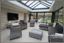 Property Exposed stones, 242m², 5 bedrooms, Children's dormitory and mezzanine, Loiret, Swimming pool, Jacuzzi, Tennis court, Garage, Car Port