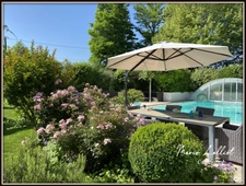 Property Exposed stones, 242m², 5 bedrooms, Children's dormitory and mezzanine, Loiret, Swimming pool, Jacuzzi, Tennis court, Garage, Car Port