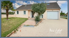 Maison à vendre 6 pièces, Loiret, 5ch dont 3 en plain pied, garage, abri, piscinable, poele à granulés, climatisation.