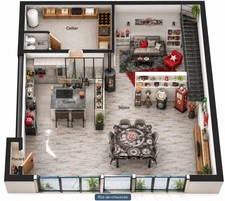 OULLINS – LOFT 180 M² – 3 SUITES & TERRASSE 