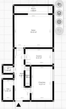 Appartement 2 pièces - 49m2 - PAU - Vue imprenable