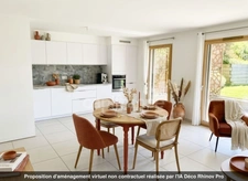 TASSIN-la-DEMI-LUNE, appartement Pitance de 71m2, en rez-de-jardin, 2 chambres.