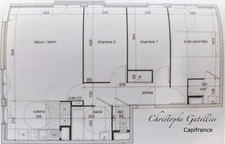 Quartier de l'Aérostat - Appartement 4 pièces (3 chambres - 2 SDE) - 2 places de parking