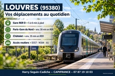 Appartement à vendre 2 pièces LOUVRES (95) - T2 de 41,64 m² avec loggia de 5,52 m² et parking