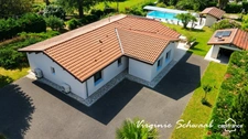 Maison - DPE B - Plain-pied 126 m² - terrain clos - 4 chambres - sous-sol  à HABAS (40)