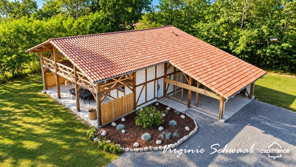 GOOS (40) GOOS, MAISON RÉCENTE 2023 DE 150 M² AVEC 1,3 HECTARE ET DEPENDANCE DE 165 M², À 15 KM DE DAX