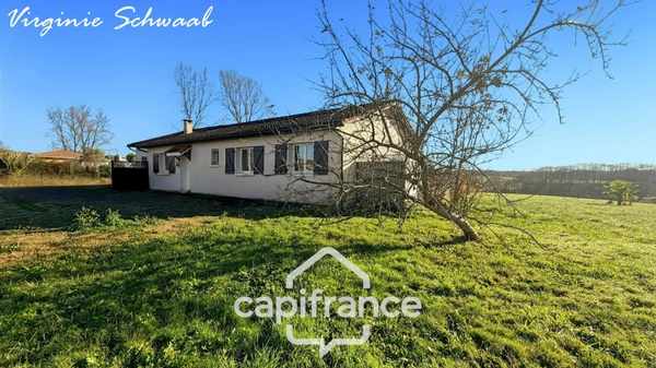 Habas (40) Maison de plain-pied à vendre, 5 pièces + 2 pièces indépendant, au calme sur un terrain de 1700 m2 