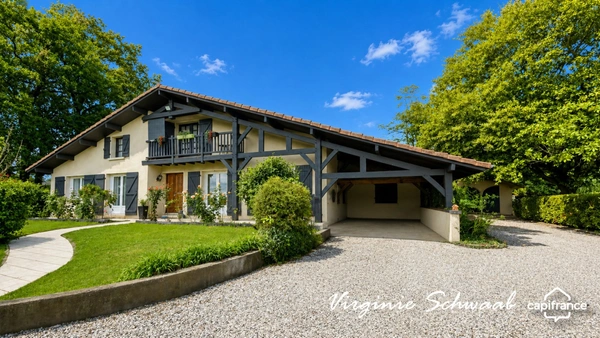 ESTIBEAUX (40), MAISON DE 192 M², 5 CHAMBRES, PISCINE, STUDIO ET DÉPENDANCE SUR 4 400 M²