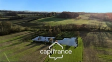 Saint Cricq Chalosse (40), Maison familiale de plain-pied avec dépendance - étang - sur 1 hectare de terrain en Chalosse 