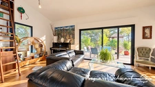 HABAS (40) – MAISON D'ARCHITECTE EN OSSATURE BOIS AVEC PISCINE, PATIO ET PARC ARBORÉ 