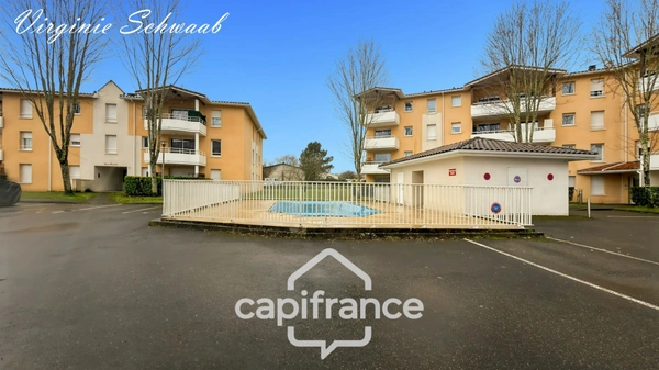 SAINT PIERRE DU MONT (40), À VENDRE – Appartement T3 de 55,60 m² – Résidence sécurisée avec piscine – Terrasse et Parking privés