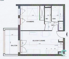 Appartement à vendre 2 pièces SAINT ANDRE DE CUBZAC 