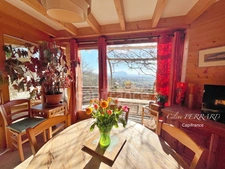 Maison bioclimatique en bois, nature, verger, vue lacs et montagnes, proche frontière. 5 pièces MACHILLY (74)