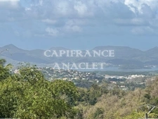 Dpt Martinique (972), à vendre LE LAMENTIN terrain de 2500 m² vue mer