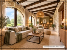 Maison en pierre familiale de 245m² - jardin de + de 1600m² - 4 chambres