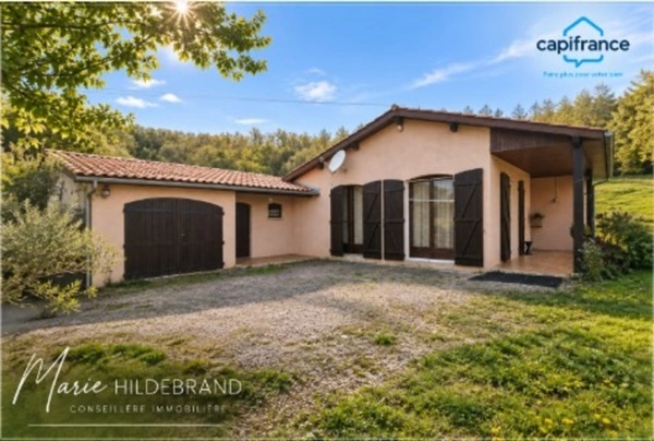 MAISON PLAIN-PIED 104m² – 3 CHAMBRES – GARAGE – JARDIN  + de 2900m²