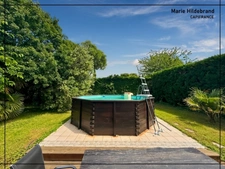 Family bungalow with heated veranda and swimming pool – 4 bedrooms + office – sought-after area of Bon-Encontre