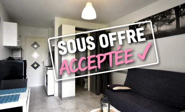 AGEN – STUDIO MEUBLÉ LOUÉ – BALCON & PARKING – INVESTISSEMENT CLÉ EN MAIN