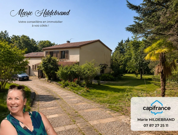 Maison de Caractère – 290 m², 8 Chambres, Jardin 7500 m², Vue Imprenable