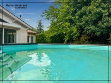 Family bungalow with heated veranda and swimming pool – 4 bedrooms + office – sought-after area of Bon-Encontre