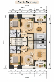 T2 - 49 m² avec balcon et parking – Petite copropriété au calme