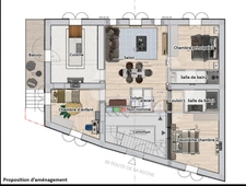 Poleymieux-au-Mont-d’Or – Plateau à aménager 113 m² avec balcon – Fort potentiel