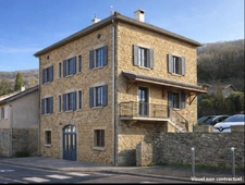 Poleymieux-au-Mont-d’Or – Appartement sous combles à aménager 115 m² – Verrière & poutres apparentes