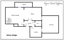 A vendre NOGENT SUR MARNE, Hôtel de Ville, appartement en duplex, 98 m2, 4 pièces, avec terrasse et balcon, en Résidence Séniors, services Hespérides