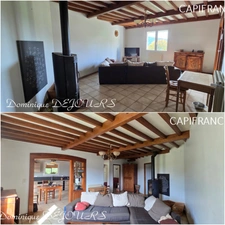 Tènement immobilier : 2 habitations et un ancien hangar agricole - 6200m² autour de la maison + bois de chênes 9700m² - source et un bassin