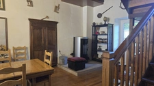  Maison de village en pierre avec terrasse, grand séjour, cuisine équipée, 4 chambres, atelier et caves, à DUNIERE SUR EYRIEUX (07), à 35 mn de Valence (26)