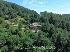 Nichée au cœur de la nature, sans vis-à-vis et avec une vue remarquable, grande maison de 7 (voir 8) chambres et de belles terrasses, offre un cadre de vie paisible et ressourçant.