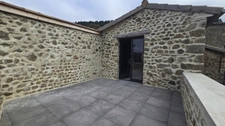 Ardèche, Saint Michel de Chabrillanoux, stone hamlet house - 167m² living space - Terrace with exceptional views