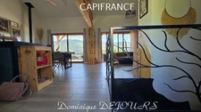 Ardèche, Vallée de l'Eyrieux, LES OLLIERES SUR EYRIEUX - Maison bioclimatique de 2018 - 126m² - espace extérieur