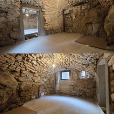 Ardèche, Saint Michel de Chabrillanoux, stone hamlet house - 167m² living space - Terrace with exceptional views