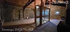 Ardèche, 5 minutes by car from St Pierreville in the heart of the Monts d'Ardèche national park, spacious house of 178m² with a large outbuilding of 200m² on 2 levels to be converted