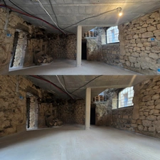 Ardèche, Saint Michel de Chabrillanoux, stone hamlet house - 167m² living space - Terrace with exceptional views