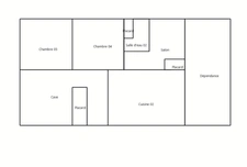 Ardèche, Vallée de l'Eyrieux à St Sauveur de Montagut, Maison de 126 m² avec deux logements et terrain de 1 300 m² - à rénover